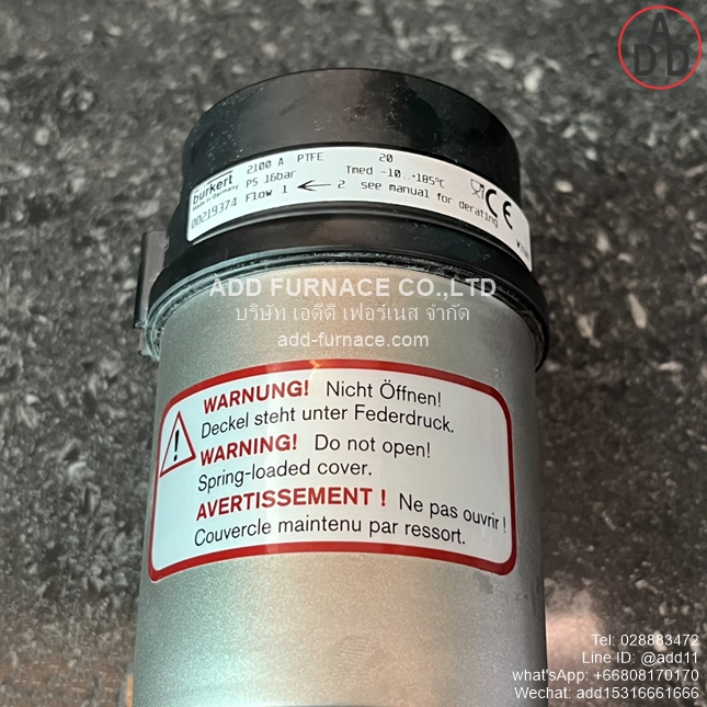 Burkert 2100 A 20,0 PTFE VA (11)